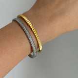 Striped Bangle | Gold