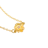 Flora necklace | gold