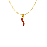 Red Hot Chili Necklace | Gold