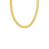 Onyx Herringbone Necklace | Gold