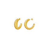 Coralie twisted hoop | gold