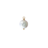 Coin pearl charm
