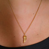 Angel Pendant Necklace | Gold