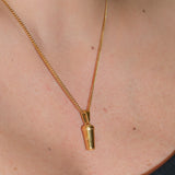 Coffee Pendant Necklace | Gold