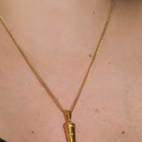 Coffee Pendant Necklace | Gold