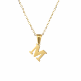 Letter Necklace | Gold