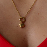 Rolo Chain Charm Necklace | Gold