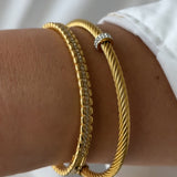 Eleni Bangle | Gold