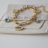 Zina eye bracelet | Gold