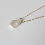 Keshi pearl necklace | gold