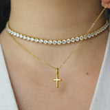 Small Cross necklace | gold