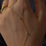 Lumi hand chain| gold