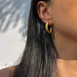 Delia Hoop Earrings | Gold