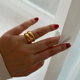 Double Dome Ring | Gold