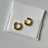 Essential hoop earrings - Small | Gold