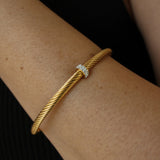 Eleni Bangle | Gold