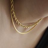 SAILOR TWIST NECKLACE | 18K GOLD PLATED