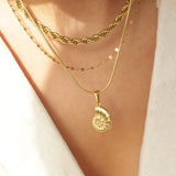 Sea Shell Charm | Gold