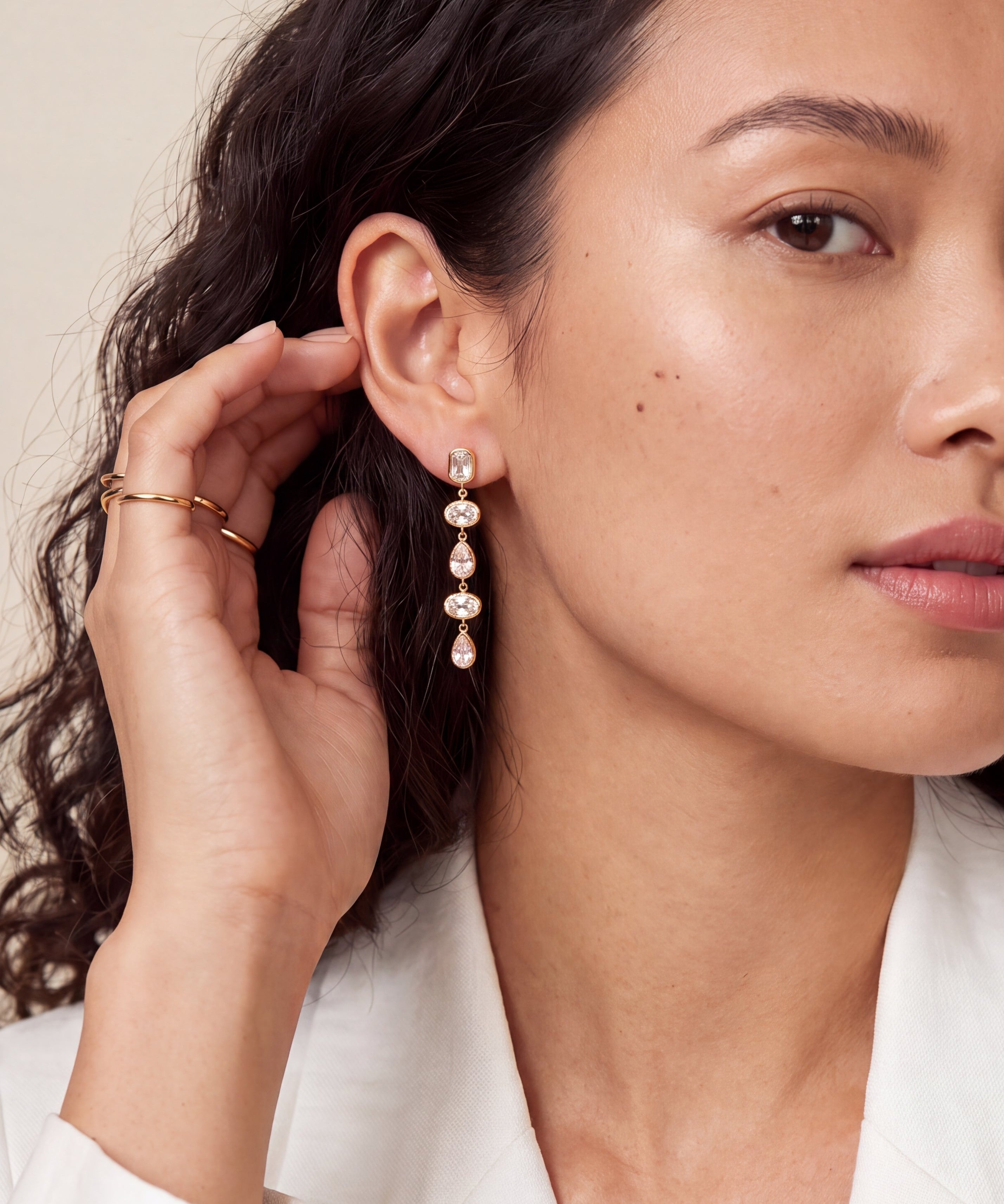 Zia Earrings | Gold