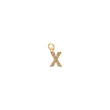 CZ Letter pendant | Gold