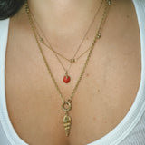 Strawberry necklace | gold