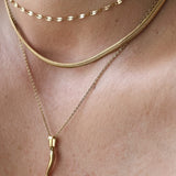 Oval link choker Necklace | Gold