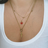 Strawberry necklace | gold