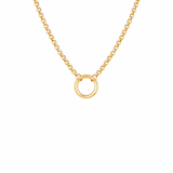 Rolo Chain Charm Necklace | Gold