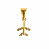 Airplane Charm | Gold