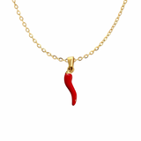 Red Hot Chili Necklace | Gold