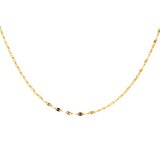 Oval link choker Necklace | Gold