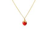 Strawberry necklace | gold