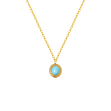 Ocean Pendant Necklace | Gold