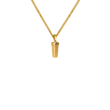 Coffee Pendant Necklace | Gold