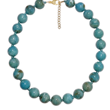 Azure beaded necklace