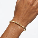 Striped Bangle | Gold
