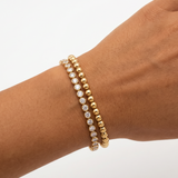 Beaded bracelet | Gold